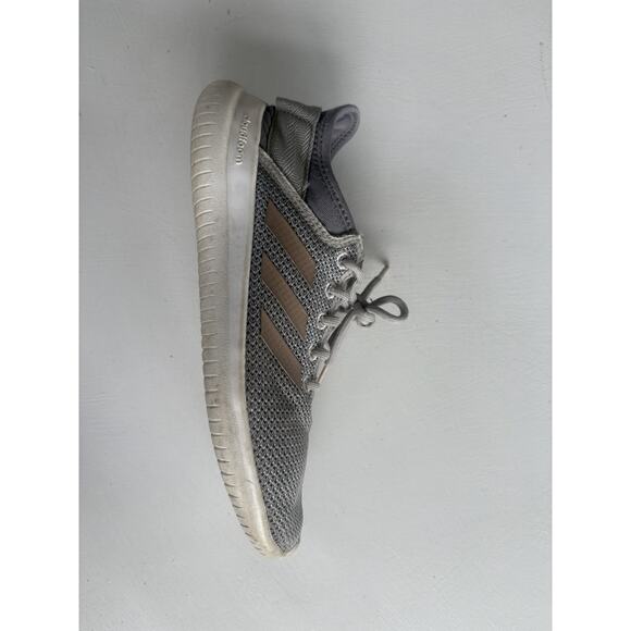 Adidas Women's Size 7 Cloudfoam QT Flex Grey Lace-Up Running Sneakers DA9835 - Picture 5 of 8